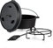 ToCis Big BBQ Dutch Oven Set Guernsey | fertig eingebrannter 12qt Gusseisen Topf | 13.6 Liter Feuertopf | Dutch Oven Zubehör inklusive Deckelheber und Topfständer | Raketenofen Outdoor mit Füße