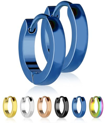 Treuheld® | Schmale Creolen Ohrringe aus Edelstahl 6 Farben