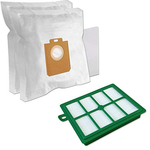 SPARSET - Staubbeutel Filter Set - 10 Staubsaugerbeutel + 1 HEPA-Filter Für AEG Power Force APF6140, AEG PowerForce ÖKO APF6140 AUSK9, AEG VX8 ÖKO X Silence: VX8-1-ÖKO VX8-2-ÖKO