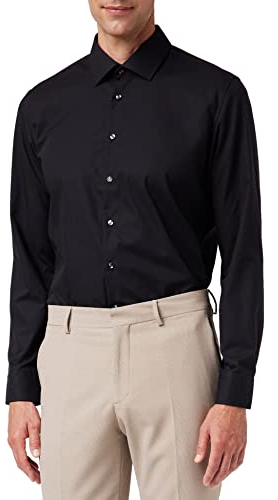 Seidensticker Herren Business-Hemd - Slim Fit - Bügelfrei - Kent Kragen - Langarm - Patch - 100% Baumwolle