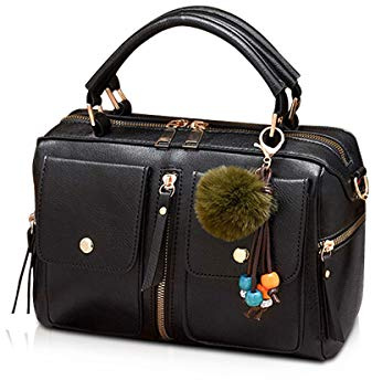 NICOLE & DORIS Damen Mode Handtaschen Modestil Kunstleder Tasche Reißverschluss Umhängetasche Damen Einkaufstasche Umhängetasche PU Leder Kleine Quadratische Tasche