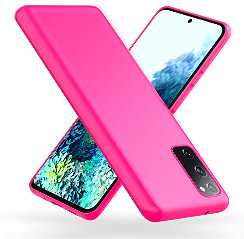 NALIA Neon Case kompatibel mit Samsung Galaxy S20 FE Hülle, Ultra-Slim Silikon Handyhülle Soft Phone Cover Stoßfest Dünn, Weiche Gummi Schutzhülle Handy-Tasche Bumper Etui Schale Skin (Rosa)