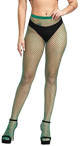 Simply Joshimo Collant a rete colorati da donna | Collant a rete colorati con pesce di piccole, medie e grandi dimensioni, Taglia unica