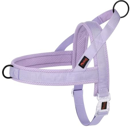 Didog No Pull Dog Harness with Breathable Mesh Padded, Quick Fit and Easy on Dog Vest Harness for Small Medium Large Dogs Training Walking(Purple,M)