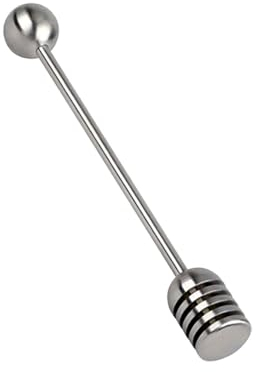 Ttiy Cucchiaio per miele, in acciaio inox, resistente, per mescolare il miele, strumento creativo per mescolare il miele, strumento per erogare pioggerella, 1 pezzo