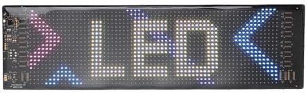 Gugxiom Flexibles Led Schild, 348 X 102 Mm, IP65 Wasserdicht, Weiches LED-Autoschild, Bluetooth-App-Steuerung, Individuelles Textmuster, LED-Anzeige für Auto, Bar, Party, Festival