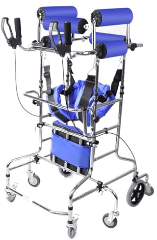 Gehhilfe für Senioren, Medizinische Gehhilfe mit Einstellbarer Höhe, Gehhilfe für Erwachsene für ältere Hemiplegie-Rehabilitations-Stehgestell, Gehhilfe für Schlaganfallpatienten