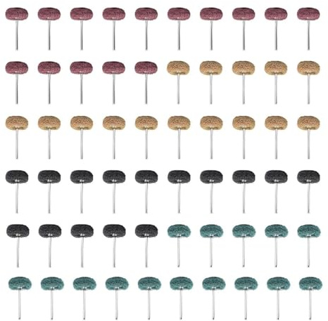 60 Stück Scheuerschwämme, Polierpads, Bohrer-Polierpads, Polierköpfe, Schleifzubehör, Bohrer-Poliermopps, Polierkits