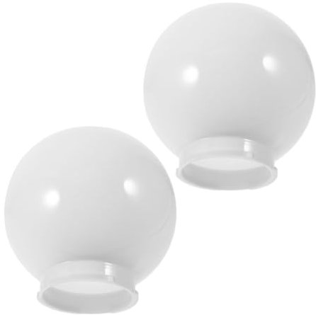 TOYANDONA 2piezas Farola Pantallas Acrílico Cubiertas Lámpara Protector Exterior Decoración