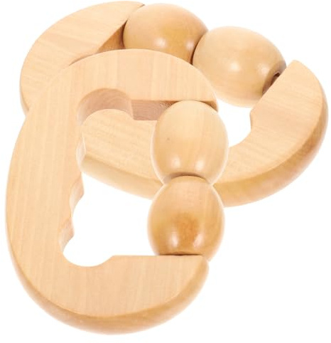 LOLIPPYY Holz Doppelrolle Massagegerät Fuß Und Bein Handlicher Rollenmassagegerät Für Muskelentspannung Fördert Durchblutung Und Flexibilität Tragbar Für Zuhause Fitness Und Reisen