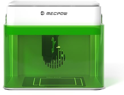 Mecpow M1 3.5W Mini Machine de Gravure Laser, Aucune Installation Requise,Graveur Laser 3,5W, Portable et Facile à Utiliser pour Débutants à Domicile avec Lentille de Protection