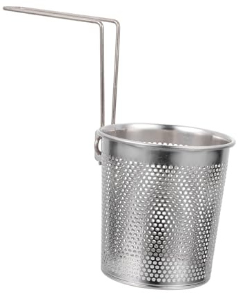TOYANDONA Passoire à Pâtes Acier Inoxydable avec Tamis Maille Fine Panier Profond à Poignée Détachable pour Égoutter Nouilles et Légumes Facile à Nettoyer et Ranger