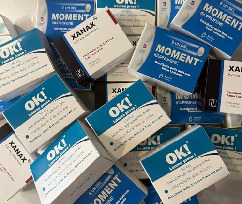 Scatole Portaconfetti Laurea Farmacia/Medicina/CTF Completamente Personalizzabile - Mix Farmaci a Scelta - Confezioni Ironiche Tipo Medicinali - Bomboniera Originale per varie occasioni - 10 Pezzi