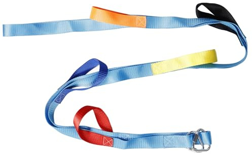 TOYANDONA Scala di Corda Sospesa per Arrampicata 2 Metri 6 Gradini, Corda da Arrampicata per Esterni, Facile da Montare, Resistente, Accessorio per Gioco All’aperto e Sviluppo Motorio