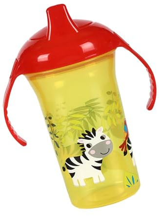300ml Large Capacity Infant Learning Drinking Cup Cartoon Baby Learn to Drink Water Double Handle for Toddler Kids Water