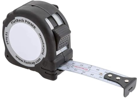 Fastcap PMMR-FLAT16 Flatback 16 PMMR ProCarpenter, Rollmaßband, ca. 5 m (16 Fuß), mit metrischer Skala zweifache Maßeinteilung von rechts oder links lesbar (PMMR) | Metrische Messungen, ablesbar von rechts oder links, ideal für Profis und Heimwerker, 99944