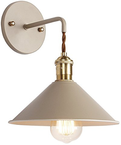 Azanaz Vintage Wandlampe Reto Wandleuchte E27 Antik Wandlicht Metall | Ideal als Akzentlicht für Flurlampe Wandbeleuchtung für Wohnzimmer Schlafzimmer Flur Balkon Garten Treppen