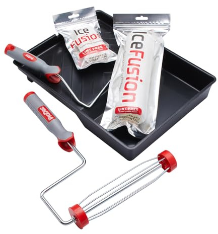 ProDec Advance 6 piece Ice Fusion 9 inch and 4 inch Set | for an Ultra-Smooth Finish Painting with Emulsion and Satin Paints on Interior Walls, Ceilings, Wood and Metal, 4 9