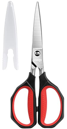 LIVINGO Kitchen Shears Heavy Duty: Cooking Scissors Dishwasher Safe Come Apart Sharp Forged Stainless Steel Blade Utility Food All Purpose for Cutting Poultry Chicken Meat Bones Vegetable, 8.5 inches