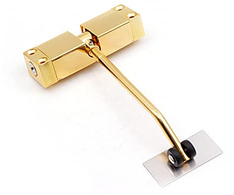 Türschließer aus Edelstahl mit automatischer Feder kann die Türschließer-Möbeltürbeschläge einstellen,Gold