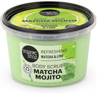 Organic Shop 250ml Body Scrub Refreshing Matcha Mojito Matcha & Lime