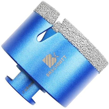 Diamant Fliesenbohrer 68mm - BRSCHNITT M14 Diamantbohrer Lochsäge für Fliesen Porzellan Keramik Marmor Granit Bohrungen, für Winkelschleifer