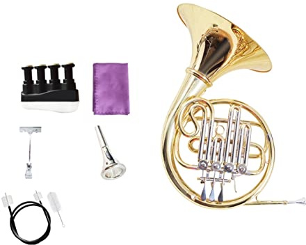 Horns B Flaches Vier-Knopf-Vier-Turn-Ventil einreihig geteiltes Waldhorn-Blasinstrument