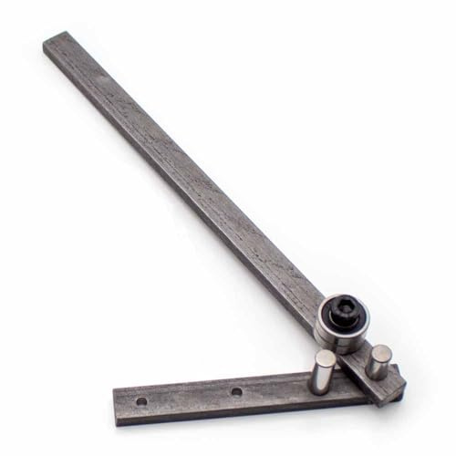 LeTkingok Manuelle Biegemaschine, 1–10 mm, verstärktes Flacheisenbieger, Eisen/Stahl/Kupferdraht, Winkelbieger, Angelhaken, Formwerkzeug