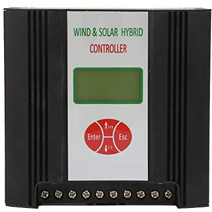 Contrôleur de éolienne Solaire, Contrôleur de éolienne Solaire Hybride 24 V 300 W 400 W 600 W avec écran LCD pour Système de Lampadaires Solaires éoliens Hybrides (Ventilateur