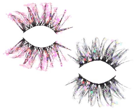 Healeved 10paare Wimpern Mit Nachtleuchtende Falsche Wimpern Für Natürliche Looks Und Dramatische Effekte Für Partys Und Festivals