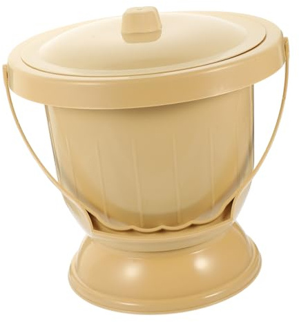 Didiseaon Orinal Portátil Adulto Con Tapa Base Antideslizante Plástico Duradero Para Uso Nocturno y Viaje Cómodo y Compacto Higiene Segura y Fácil Limpieza