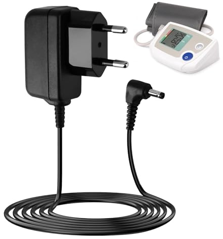 6V Cargador Tensiómetro para Omron HHP-CM01, Adaptador de Corriente Universal para Omron M7 M500 M700 M3 M5 M6 M2 Basic/Intelli IT X2 X4 X7 Smart, X2 Basic, X3 Comfort, HEM-7361T-EBK, 1.4M