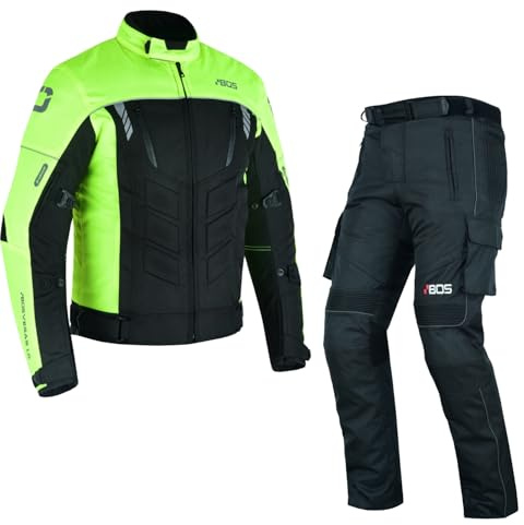 WMW WALI MOTO WEAR 2-teiliges Textil Motorradkombi Set für Herren – Jacke & Hose mit CE-Protektoren,Motorradjacke + Motorradhose Herren,Textil Motorradbekleidung,Jacke & Hose Kombi mit Protektoren