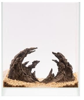 NatureHolic Ready to Scape Dragon's Gate 30 | Aquarium Deko Felsen | 2-teiliges Hardscape Set für Nano Aquarien für 30-60 cm | Wasserneutral & pflanzbar | Natürliche Dekoration