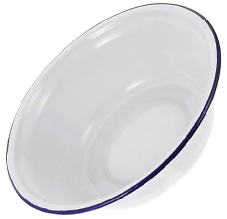 ULTECHNOVO Deep Enamel Pie Pan Heavy Duty Oven Tray Vintage Style Baking Dish Suitable for Large Portions in Family Gatherings