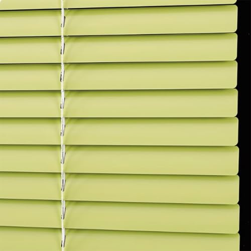 Verdunkelungsrollo Aluminium Jalousie Seitenzugrollo Plissee Schalusie Fenster Jalousien Sonnenschutzrollos Für Haus/küche/büro,Individuell Helles Gelb (85×100cm)