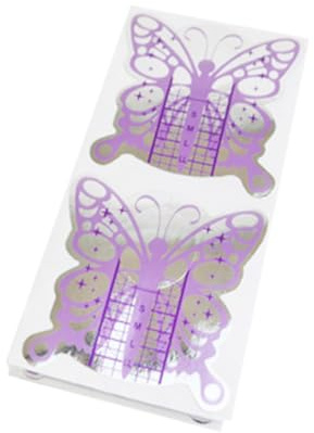 BAZEITFLOW Formes Ongles Petites Décorations Chablons Guide Nail Art Extension Papier Manucure Accessoires pour Femmes