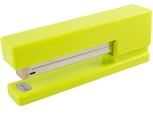 JAM PAPER Modern Desk Stapler - Lime Green - Sold Individually