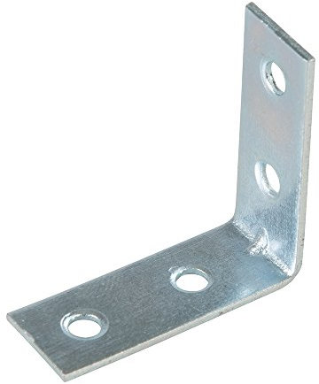 Fixman 670189 Eckwinkel, 10er-Pckg, Silber, 40 x 1.6 x 16 mm, 10 Stück