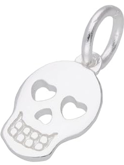 Charm tête de mort en argent sterling