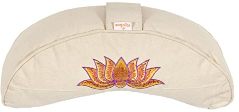 Yogabox Yogakissen Halbmond Basic Lotus Stick Multicolor, Natur