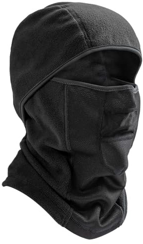 Mens Balaclava Winter Ski Face Mask Breathable Windproof Thermal for Motorcycle Riding Cycling in Cold Weather Black
