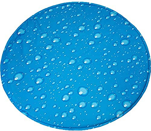 Karlie 522619 Kühlkissen Rund Tropfen, 60 cm Durchmesser, blau