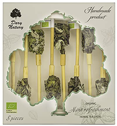 Organic Mint Refreshment Herbal Tea Sticks Handmade Bio Product Gift Set Strong mint plant aroma Refreshing effect Organic farming product