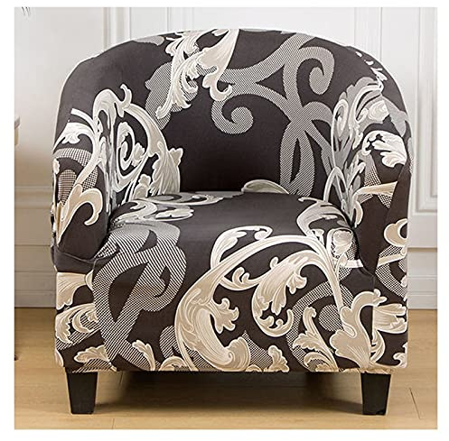 Sesselhusse Bunt Cocktailsessel Retro Sesselbezug/Sesselüberwurf Sesselhusse Sesselschoner mit Modern Muster Elastisch Stretch Husse für Clubsessel Loungesessel Cocktailsessel