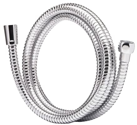 ALPENKRAFT - Edelstahl-Brauseschlauch 1.75m mit Verdrehschutz Hochwertiger Duschschlauch Edelstahlrohr Extrem flexibel verdrehsicher 1/2 Zoll Chrom Anti-Knickschutz MADE IN GERMANY