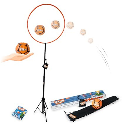 Pitjau Pro Ballspiel Indoor Kinder und Erwachsene, Quidditch Wurfspiel Indoor für Erwachsene/Kinder/Gruppen/Familie, Stativ-Stab mit Quidditch Ring