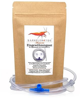 GARNELEN4YOU® Eingewöhnungsset | Made in Germany | sichere Eingewöhnung von Aquarientieren wie Garnelen, Krebse und Schnecken per Durchflussregelung