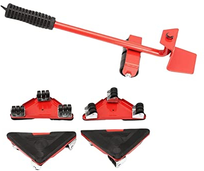 Oikabio Möbelheber, Handwerkzeug-Set, Heber, Rollen, Möbelheber, Hebewerkzeug, 5-teilig