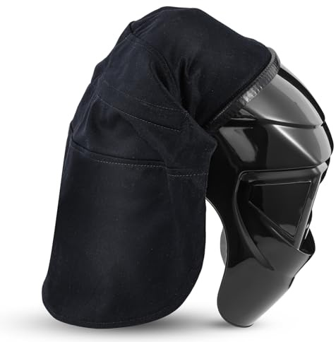 Jecery Welding Helmet Cover with Press Fit Seal, Black